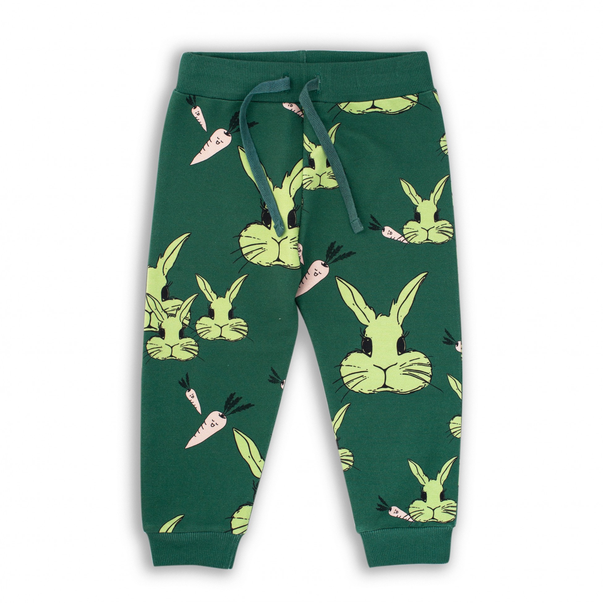 Pantaloni Iepurași verde închis
